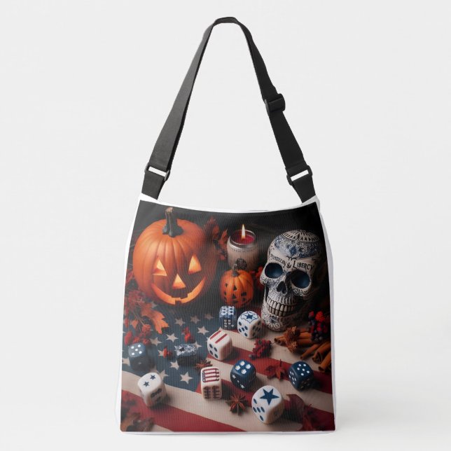 Bolsa Ajustável Pumpkin Spice and Liberty Dice (Frente)