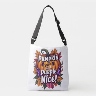 Bolsa Ajustável Pumpkin Spice e Purple Nice: Engraçadas Queda