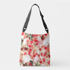 Bolsa Ajustável Punk Rock Sujo de Bolinhas Vermelho Rosa