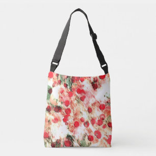 Bolsa Ajustável Punk Rock Sujo de Bolinhas Vermelho Rosa