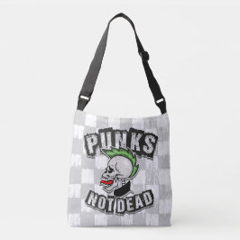 Bolsa Ajustável Punks Not Morto Skull Mohawk Punk Rock Rocker