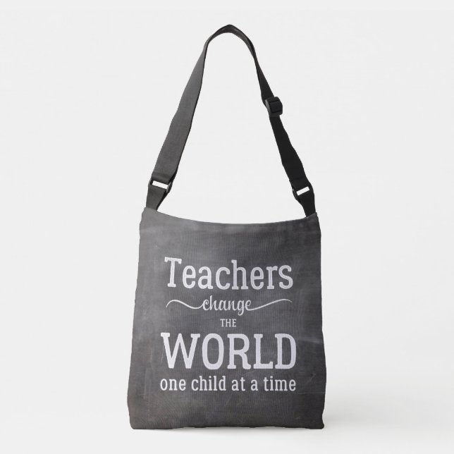 Bolsa Ajustável Quadro-moeda de citação inspirador de um script br (Frente)
