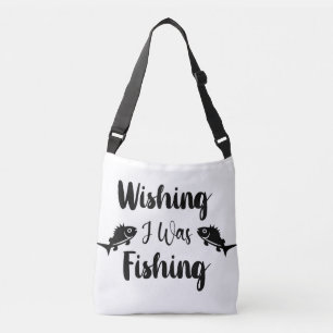 Bolsa Ajustável Queria estar pescando uma citação engraçada