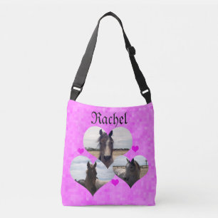 Bolsa Ajustável Rachel Nome Com Cavalos Árabes,