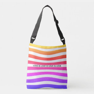 Bolsa Ajustável Rainbow Pride Crossbody Bag