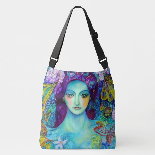 Bolsa Ajustável Rainha Fada Encantada com Borboletas (Frente)