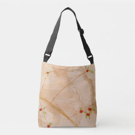 Bolsa Ajustável Ramificações primavera com Flores Vermelhas