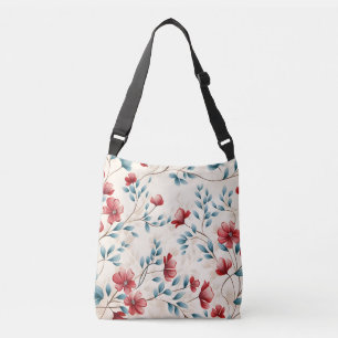 Bolsa Ajustável Ramo Floral Botânico Elegante