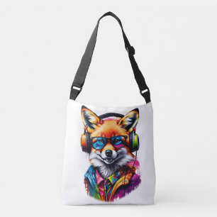 Bolsa Ajustável Raposa em fones de ouvido e óculos