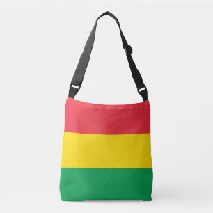 Bolsa Ajustável Rasta colore o teste padrão vermelho amarelo verde