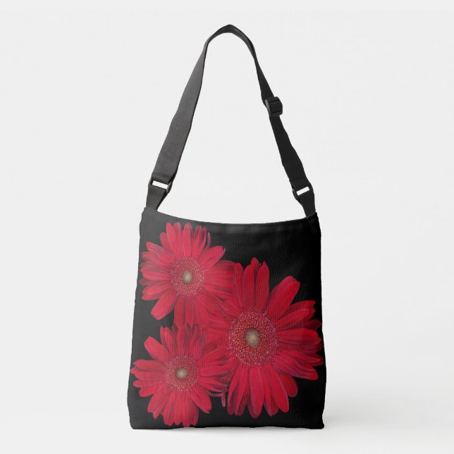Bolsa Ajustável Red Gerber Daisy Fechar Fotografia (Frente)