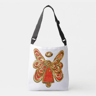 Bolsa Ajustável Red Guardian Angel Purpose Art Cross Body Bag