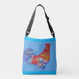 Bolsa Ajustável Red Rooster Watercolor Bag