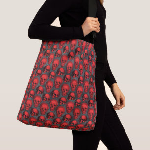 Bolsa Ajustável Red Skulls and Sunflower Series Design 1