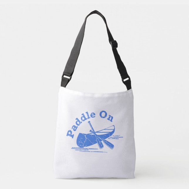 Bolsa Ajustável Remo Angustiado No Design - Cruz Impressa Totalmen (Frente)
