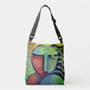 Bolsa Ajustável Retrato Abstrato original de uma mulher