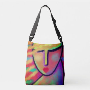 Bolsa Ajustável Retrato colorido Abstrato de uma mulher