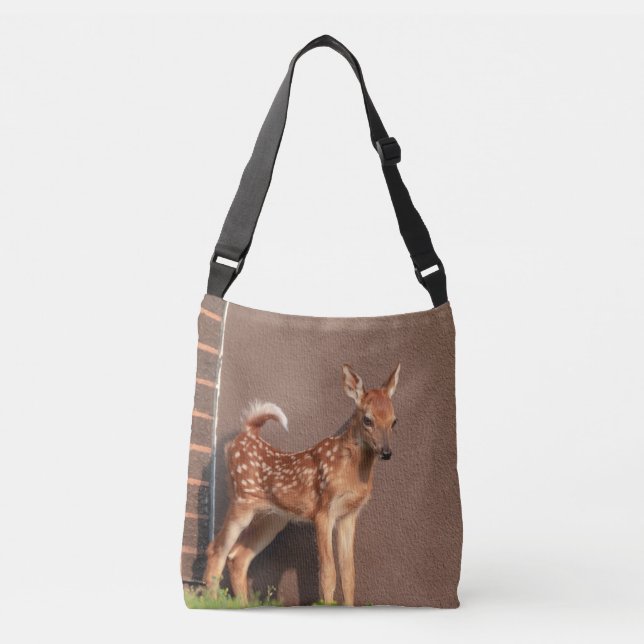 Bolsa Ajustável Retrato de uma Fawn (veado branco) (Frente)