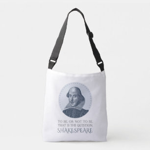 Bolsa Ajustável Retrato Shakespeare para ser ou não ser citado