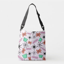 Bolsa Ajustável Retro Atomic MCM Cor-de-rosa Cor-de-laranja Verde