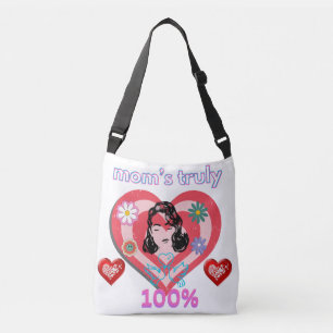 Bolsa Ajustável Retrô De Perturbação Rosa Fica Em Casa Vovó Esposa