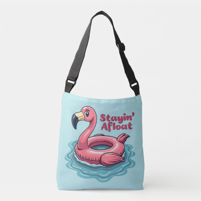 Bolsa Ajustável Retro Flamingo Float Engraçado Verão (Frente)