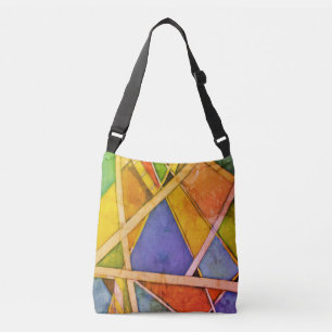 Bolsa Ajustável Retro geométrico colorido