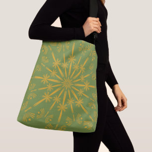 Bolsa Ajustável Retro Mandala Avocado Crossbody Bag (2 Tamanhos)