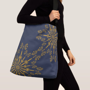 Bolsa Ajustável Retro Mandala Midnight Crossbody Bag