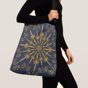 Bolsa Ajustável Retro Mandala Midnight Crossbody Bag (2 Tamanhos)