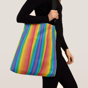 Bolsa Ajustável Retro Rainbows Crossbody Bag (2 Tamanhos)