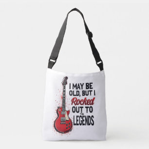 Bolsa Ajustável Retro Rock Guitar Classic Music Nostalgia Design