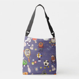 Bolsa Ajustável Retro Sport Squad: Atletismo de Desenho Animado Vi