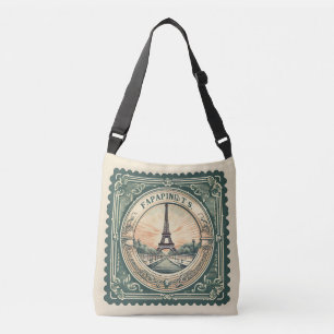 Bolsa Ajustável Retro Sunset French Eiffel Tower Paris França
