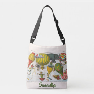 Bolsa Ajustável Revista aerostática (1878) por Augusto Grossi Name