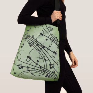 Bolsa Ajustável Rico Notes Green Music Design