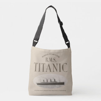 Bolsa Ajustável RMS Titanic Ghost Ship Sepia Crossbody Bag