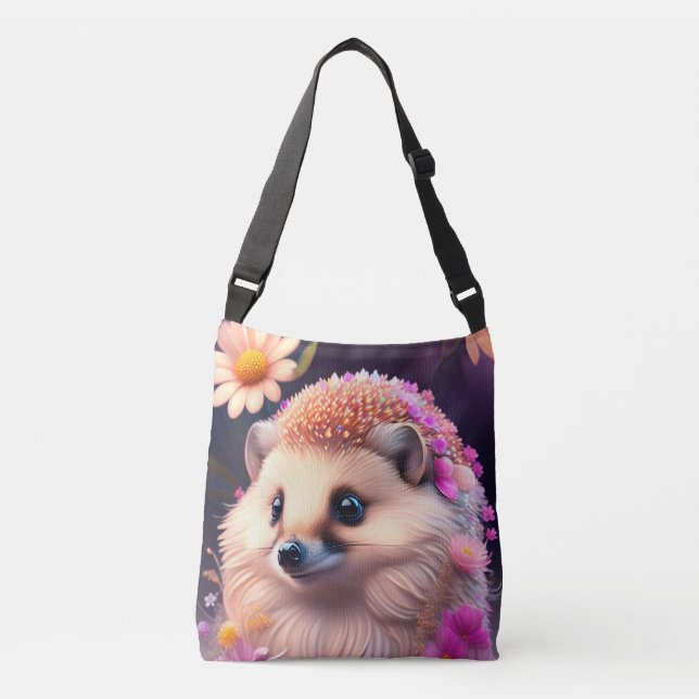 Bolsa Ajustável Romantik Igel mit Blumen (Frente)