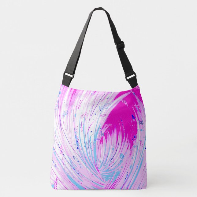 Bolsa Ajustável Rosa abstrato Encantado Jardim (Frente)