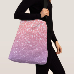 Bolsa Ajustável Rosa cor-de-rosa lavanda roxa brilha