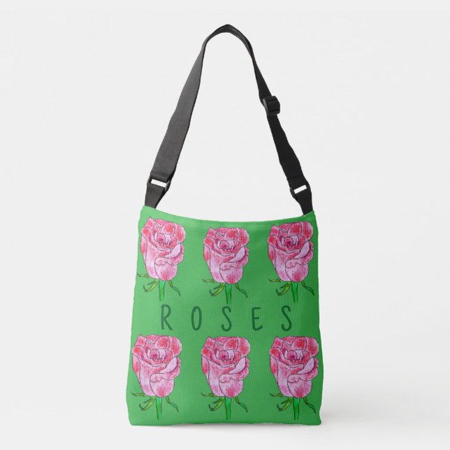 Bolsa Ajustável Rosa Crossbody Bag (Frente)