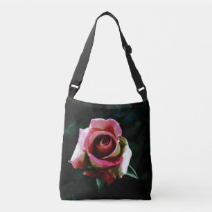 Bolsa Ajustável Rosa vermelha pintada a óleo