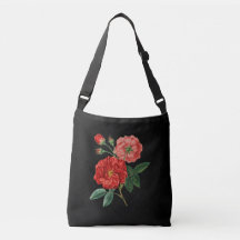 Rosas vermelhas em preto
