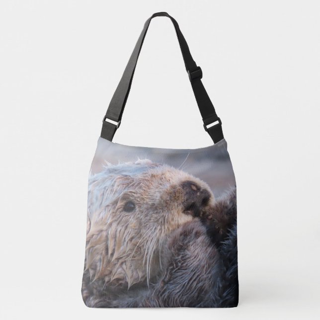 Bolsa Ajustável Rosto de Lontra Marinha Fofa (Frente)