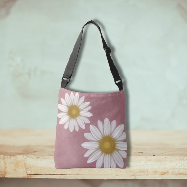 Bolsa Ajustável Rosy Pink Daisy em Springtime (Criador carregado)