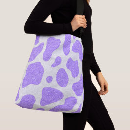 Bolsa Ajustável Roxo por toda a barra de Impressão de vaca