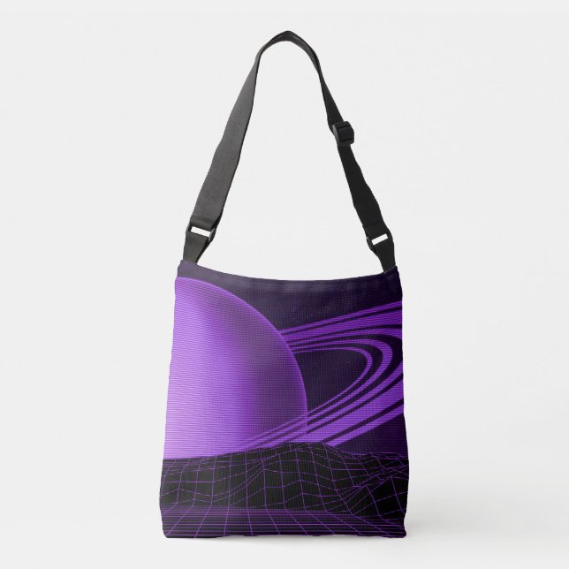 Bolsa Ajustável Roxo retrowave (Frente)