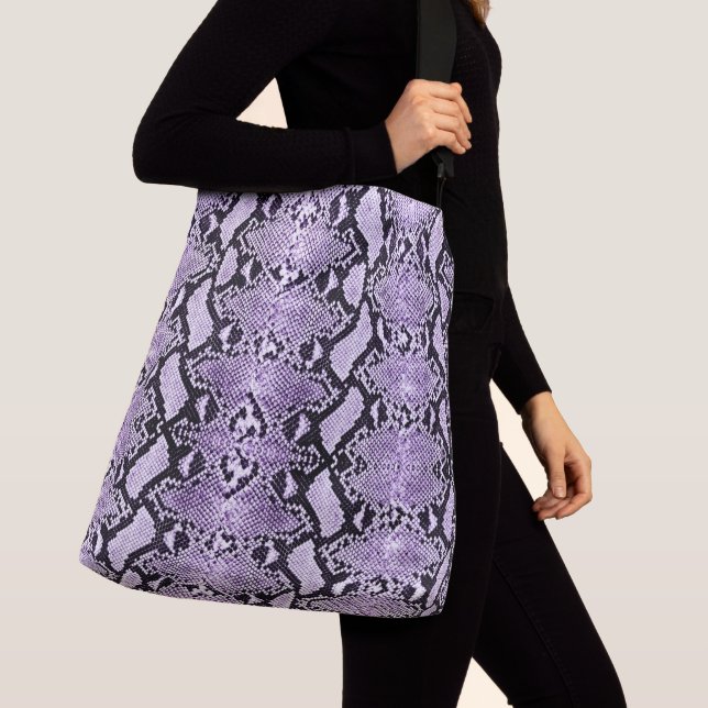 Bolsa Ajustável Roxo-Roxo Python Snakeskin (Close Up)