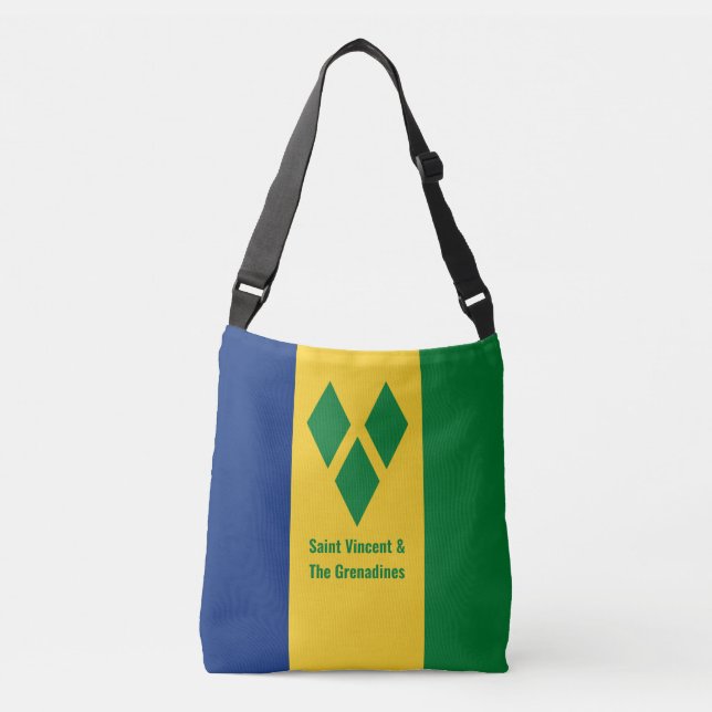 Bolsa Ajustável Rua Vincent e Bandeira de Granadinas Vincy (Frente)
