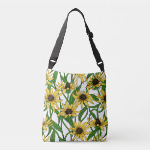 Bolsa Ajustável Rudbekia amarela em branco